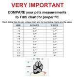 Boots Sneakers Size Chart- FunnyDogClothes