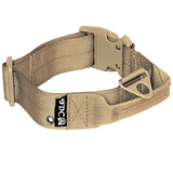 military tactical dog collar heavy duty