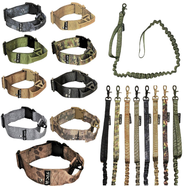heavy duty training tactical collar and leash set