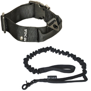 heavy duty training tactical collar and leash set