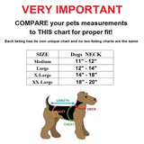 Velcro tactical collar with leash size chart