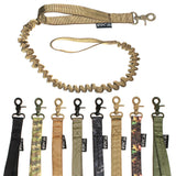 Velcro tactical collar with leash bungee