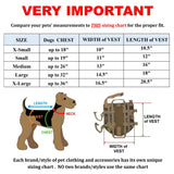 hunting military vest size chart