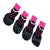 Pet WaterProof Rain Shoes Boots Socks Non-slip Rubber Small & Big Dog Pink-Black - FunnyDogClothes